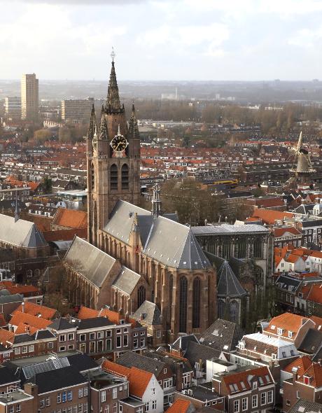 Foto Oude Kerk in Delft, Zien, Plek bezichtigen