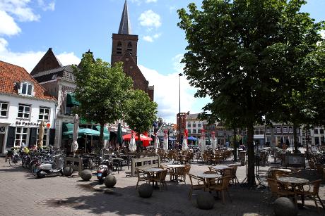 Foto Hof in Amersfoort, Zien, Bezienswaardigheden, Buurt, plein, park