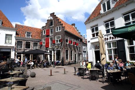 Foto Hof in Amersfoort, Zien, Bezienswaardigheden, Buurt, plein, park