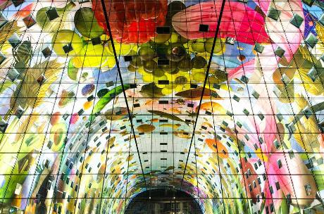 Foto Markthal in Rotterdam, Winkelen, Delicatesse, Tussendoor, Buurt
